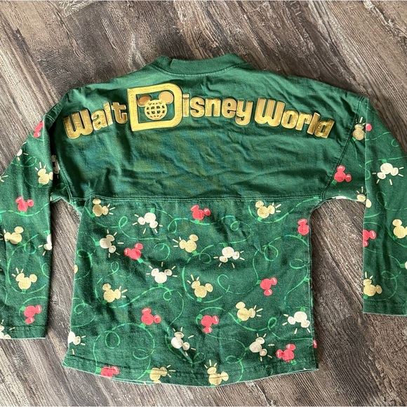 Disneyland Mickey Mouse Icon Christmas Lights Spirit Jersey Kids Size S - Picture 3 of 6